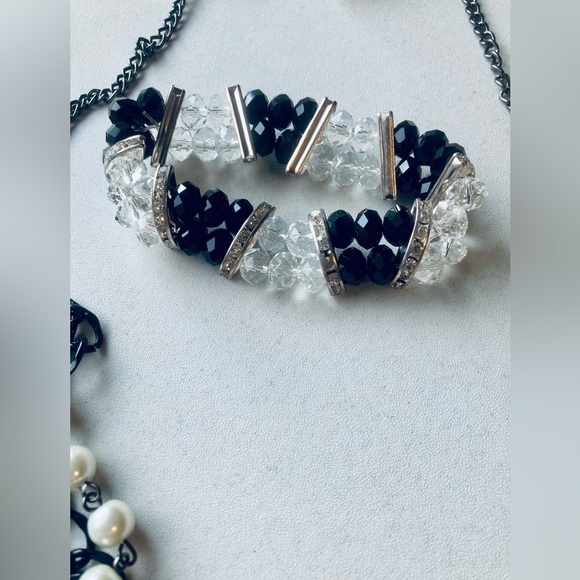 Women's necklace & bracelet & earring set BIZOU - Picture 3 of 4